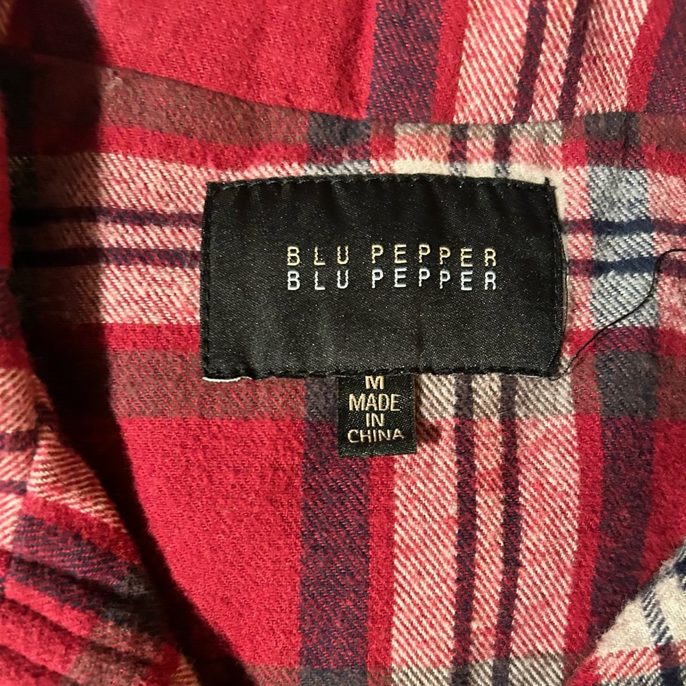 Like New Blu Pepper Aztec Embroidered Plaid Flannel Women’s Vest Size Medium - Picture 4 of 16